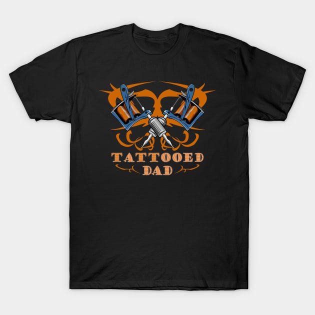 Tattoo Machine, Coil & Font T-Shirt by dhanitatau